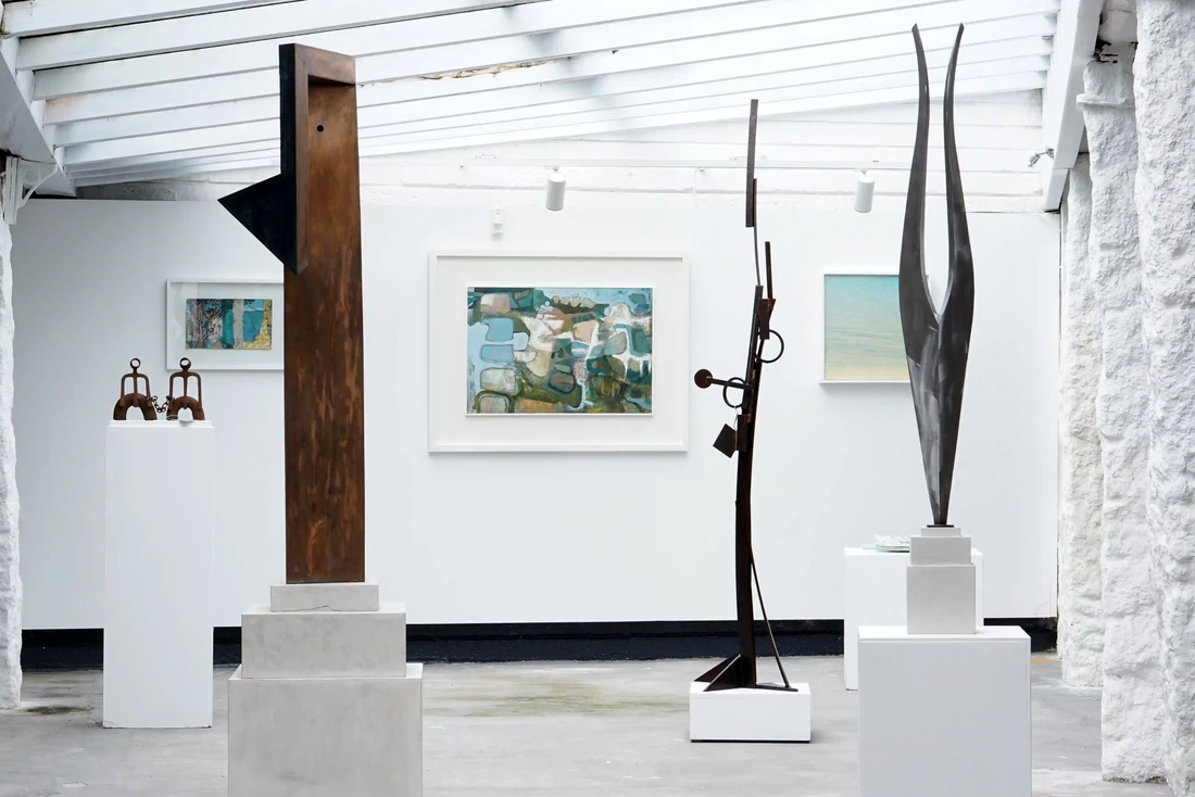inside the Penwith gallery in Cornwall