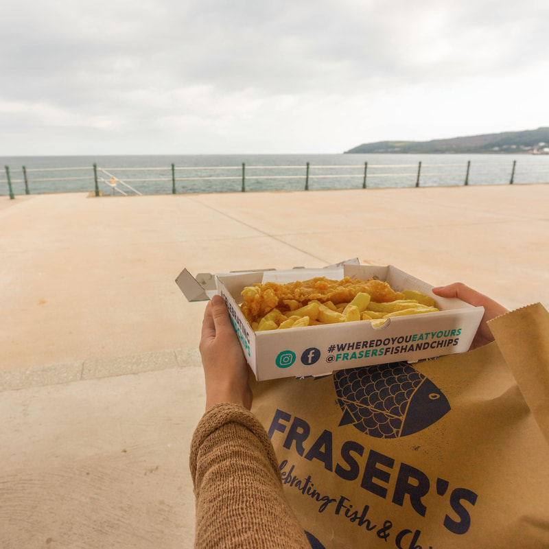 fish and chips on penzance promenade one of the best things to do in Penzance
