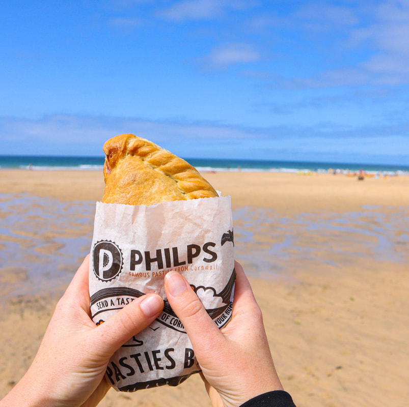 Cornish pasty at the beach!